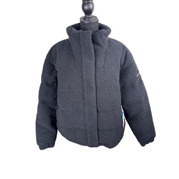 COLUMBIA Women's Ruby Falls™ Novelty Jacket BLACK SHERPA NWT SIZE XL - Picture 7 of 12